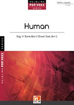 Cover Einzelausgabe „Human” SSATB