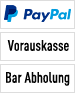 Logos Paypal Vorauskasse Bar Abholung