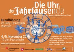 Plakat Musical „Die Uhr der Jahrtausende“